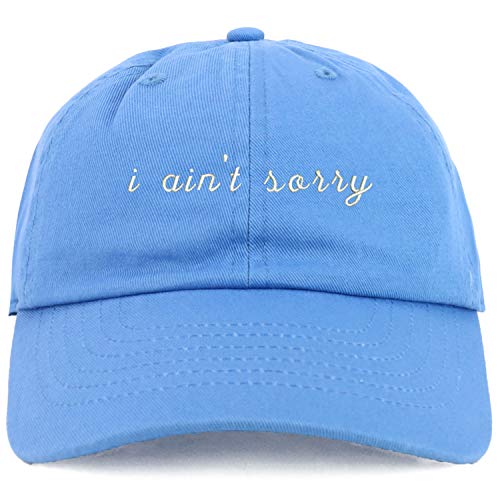 Trendy Apparel Shop Youth I Ain't Sorry Adjustable Soft Crown Baseball Cap