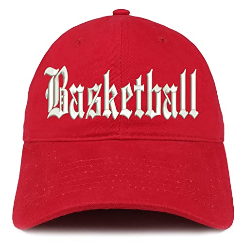 Trendy Apparel Shop Old English Basketball Low Profile Soft Cotton Baseball Cap