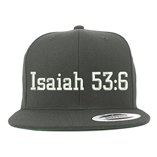 Trendy Apparel Shop Isaiah 53:6 Embroidered Flatbill Snapback
