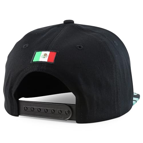 Trendy Apparel Shop Mexico States Auto License Plate Theme Flat Bill Snapback Cap