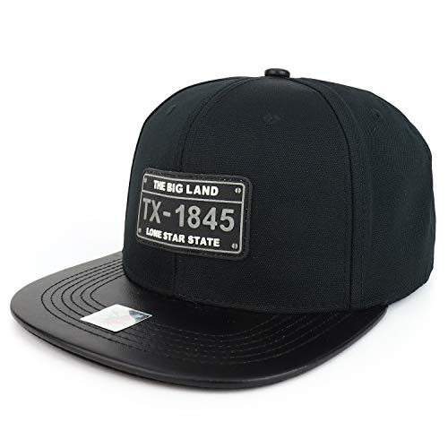 Trendy Apparel Shop Home State License Plate Rubber Patch PU Flatbill Snapback