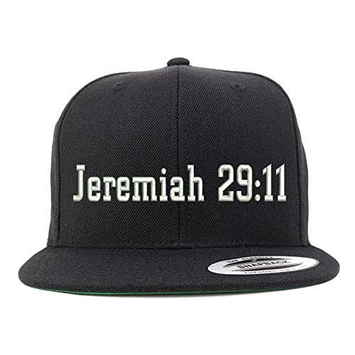 Trendy Apparel Shop Jeremiah 29:11 Embroidered Flatbill Snapback
