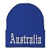 Trendy Apparel Shop Australia Old English Embroidered Long Cuff Beanie