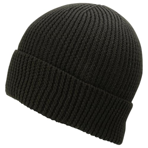 Trendy Apparel Shop Stretchy Cotton Knitted Cuff Beanie Hat
