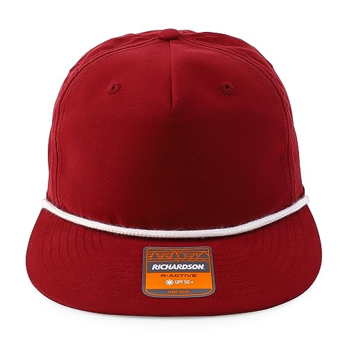 Trendy Apparel Shop UPF 50 Unstructured 5 Panel Flatbill Golf Snapback Cap