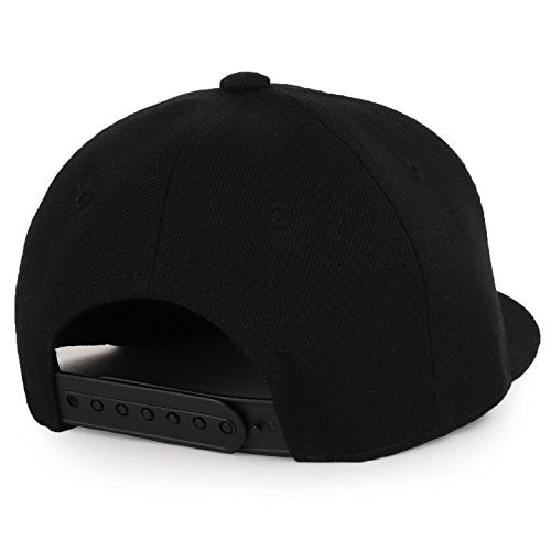 Trendy Apparel Shop Infant to Toddler Kid's Plain Structured Flatbill Snapback Cap