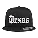 Trendy Apparel Shop Texas State Old English 5 Panel Flatbill Trucker Mesh Cap