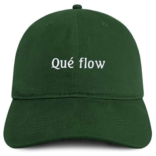 Trendy Apparel Shop Que Flow Embroidered Cotton Low Profile Dad Hat