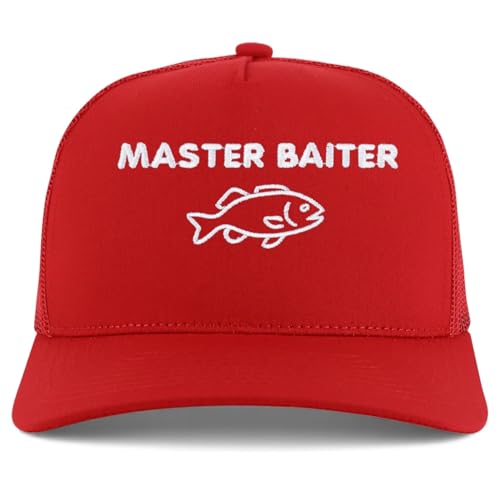 Trendy Apparel Shop Master Baiterer Embroidered 5 Panel Snapback Trucker Cap