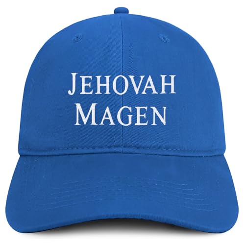 Trendy Apparel Shop Jehovah Magen Embroidered Soft Cotton Baseball Cap