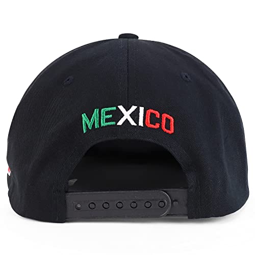 Hecho En Mexico Eagle 3D Embroidered Flat Bill Snapback Cap