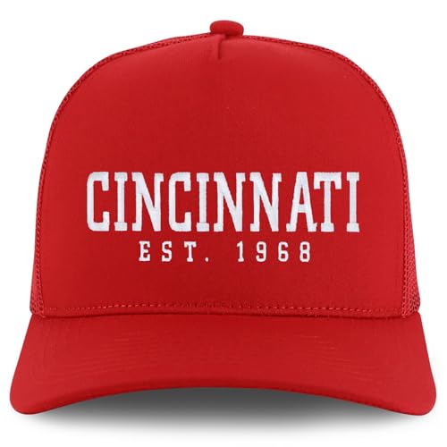 Trendy Apparel Shop Cincinnati Est.1968 Embroidered 5 Panel Snapback Trucker Cap