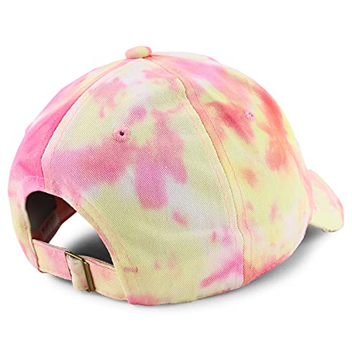 Trendy Apparel Shop Plain Cotton Tie Dyed Patterned Soft Crown Baseball Cap