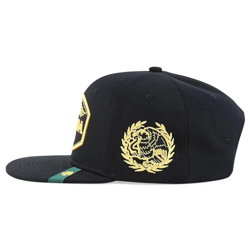 Trendy Apparel Shop Mexico States with Eagle Embroidered Flatbill Snapback Cap