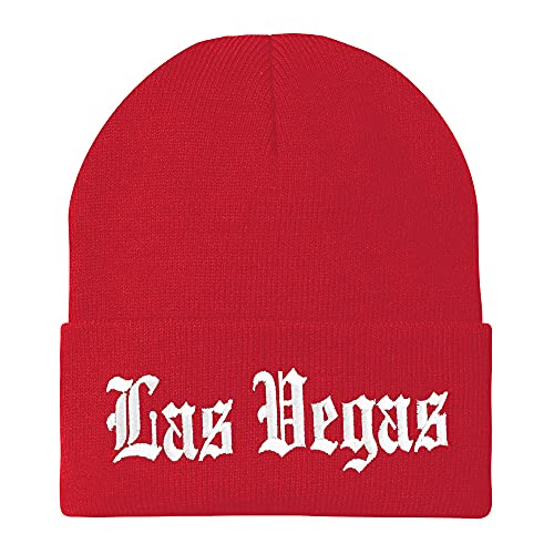 Trendy Apparel Shop Las Vegas Old English Embroidered Long Cuff Beanie