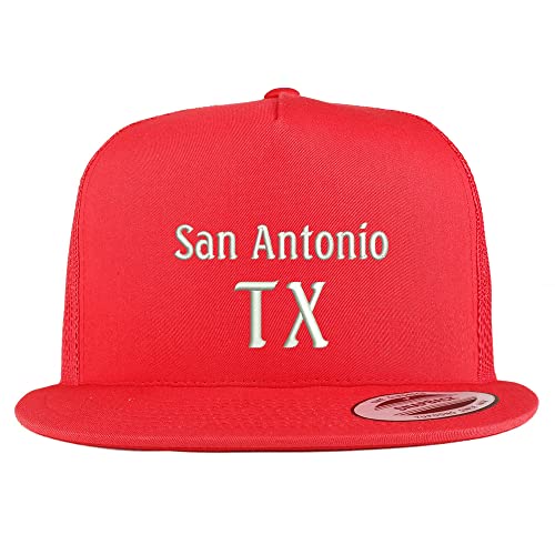 Trendy Apparel Shop San Antonio TX Embroidered 5 Panel Flatbill Trucker Cap