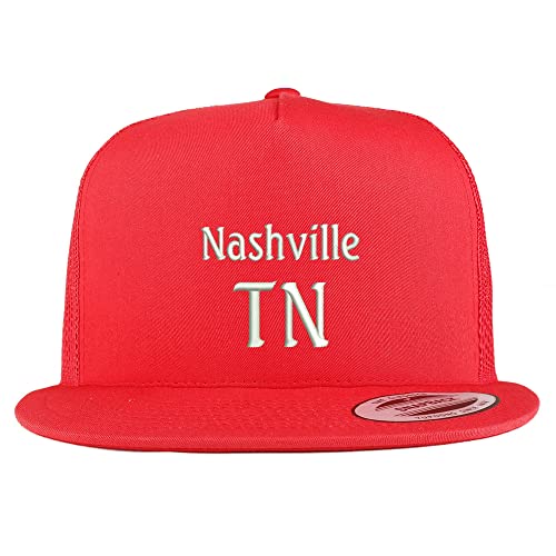 Trendy Apparel Shop Nashville TN Embroidered 5 Panel Flatbill Trucker Cap