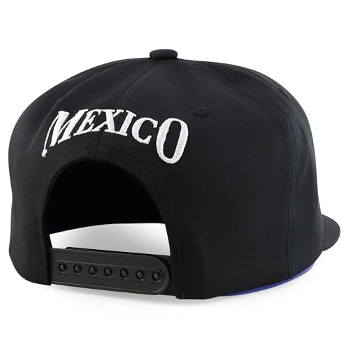 Trendy Apparel Shop Cities of Mexico with Rooster Embroidered Flatbill Snapback Cap