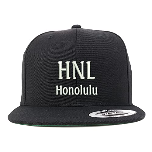 Trendy Apparel Shop HNL Honolulu Embroidered Flatbill Snapback