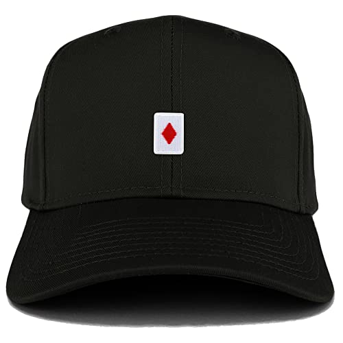 Trendy Apparel Shop Diamond Playing Card Patch Structured Baseball Cap