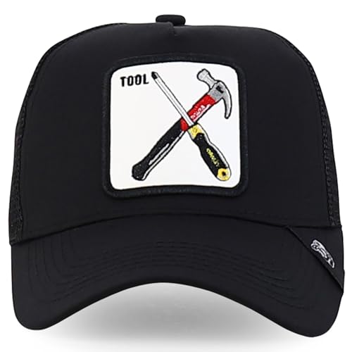 Trendy Apparel Shop 5 Panel Structured Tool Theamed Design Trucker Cap