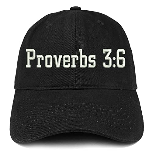 Trendy Apparel Shop Proverbs 3:6 Low Profile Soft Cotton Baseball Cap