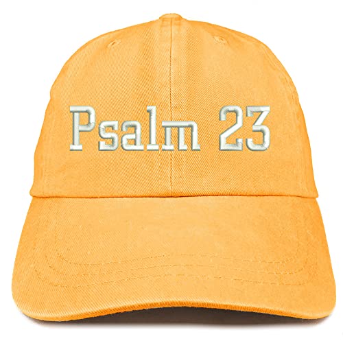 Trendy Apparel Shop Psalm 23 Washed Pigment Dyed Baseball Cap
