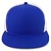 Trendy Apparel Shop Structured High Crown 5 Panel Round Flat Bill Trucker Cap