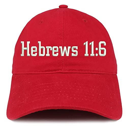 Trendy Apparel Shop Hebrew 11:6 Low Profile Soft Cotton Baseball Cap