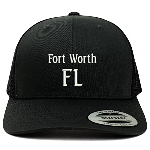 Trendy Apparel Shop Fort Worth FL Embroidered Retro Fit Trucker Mesh Cap