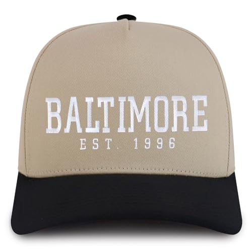 Trendy Apparel Shop Baltimore Est.1996 Embroidered 5 Panel Structured Baseball Cap