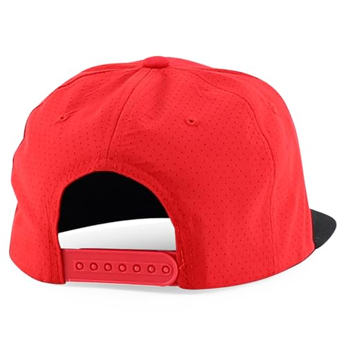 Trendy Apparel Shop Mexico Eagle Embroidered Laser Punching Mesh Back Flatbill Snapback Cap