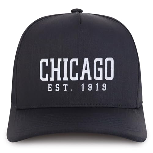 Trendy Apparel Shop Chinago Est.1919 Embroidered 5 Panel Structured Baseball Cap