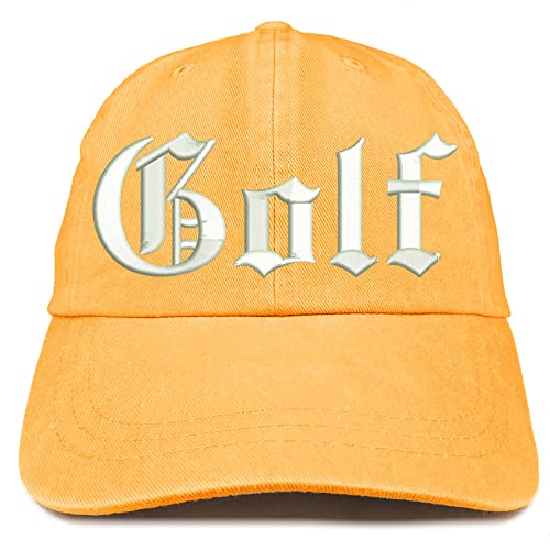 Trendy Apparel Shop Old English Golf Washed Pigment Dyed Baseball Cap