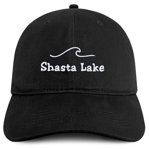 Trendy Apparel Shop Shasta Lake Embroidered Cotton Unstructured Low Profile Dad Hat