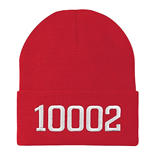 Trendy Apparel Shop 10002 New York Old English Embroidered Long Cuff Beanie