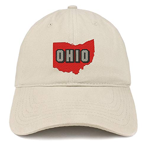 Trendy Apparel Shop Ohio State Embroidered Unstructured Cotton Dad Hat