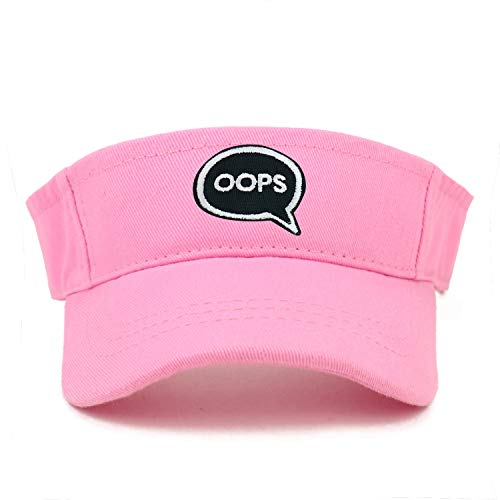 Trendy Apparel Shop Oops Patch Cotton Infant Summer Visor Cap
