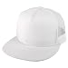 Trendy Apparel Shop Structured High Crown 5 Panel Round Flat Bill Trucker Cap