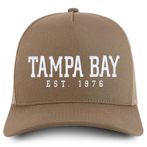 Trendy Apparel Shop Tampa Bay Est.1976 Embroidered 5 Panel Snapback Trucker Cap