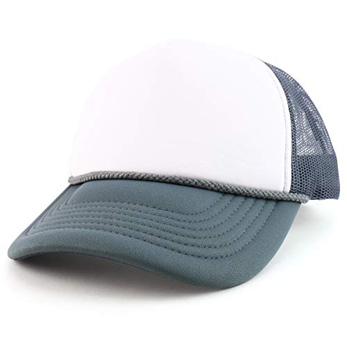 Trendy Apparel Shop XXL Oversized 5 Panel Foam Mesh Back Trucker Cap