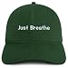 Trendy Apparel Shop Just Breathe Embroidered Cotton Unstructured Low Profile Dad Hat