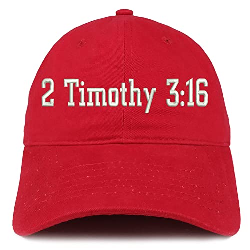 Trendy Apparel Shop 2 Timothy 3:16 Low Profile Soft Cotton Baseball Cap