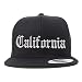 Trendy Apparel Shop California State Old English Embroidered Flatbill Snapback