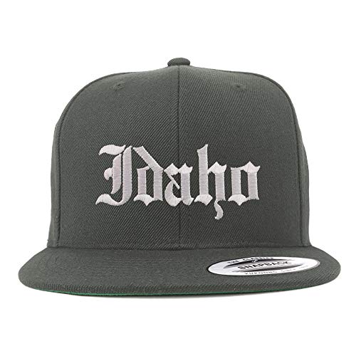 Trendy Apparel Shop Idaho State Old English Embroidered Flatbill Snapback