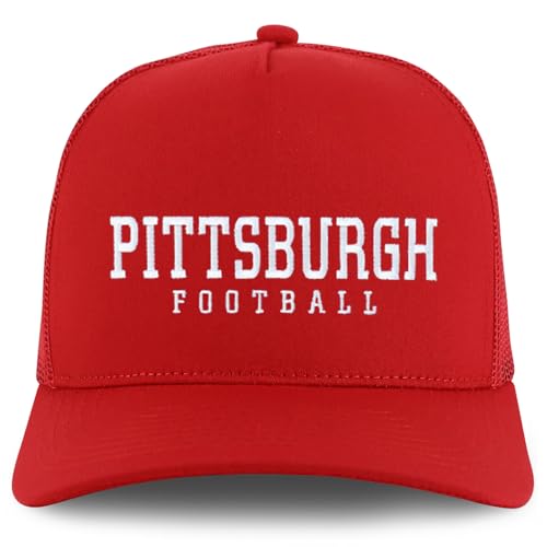 Trendy Apparel Shop Pittsburgh Embroidered 5 Panel Snapback Trucker Cap