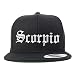 Trendy Apparel Shop Scorpio Old English Embroidered Flatbill Snapback