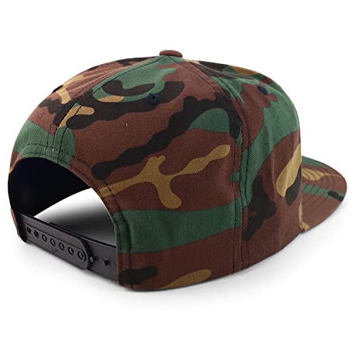 Trendy Apparel Shop Ukrainian National Symbol Embroidered Flatbill Snapback Cap