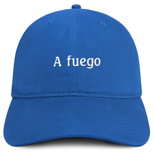 Trendy Apparel Shop A Fuego Embroidered Cotton Low Profile Dad Hat