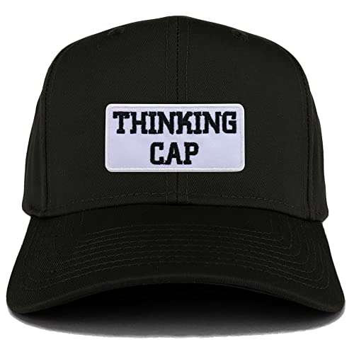 Trendy Apparel Shop Thinking Cap Patch Structured Baseball Cap